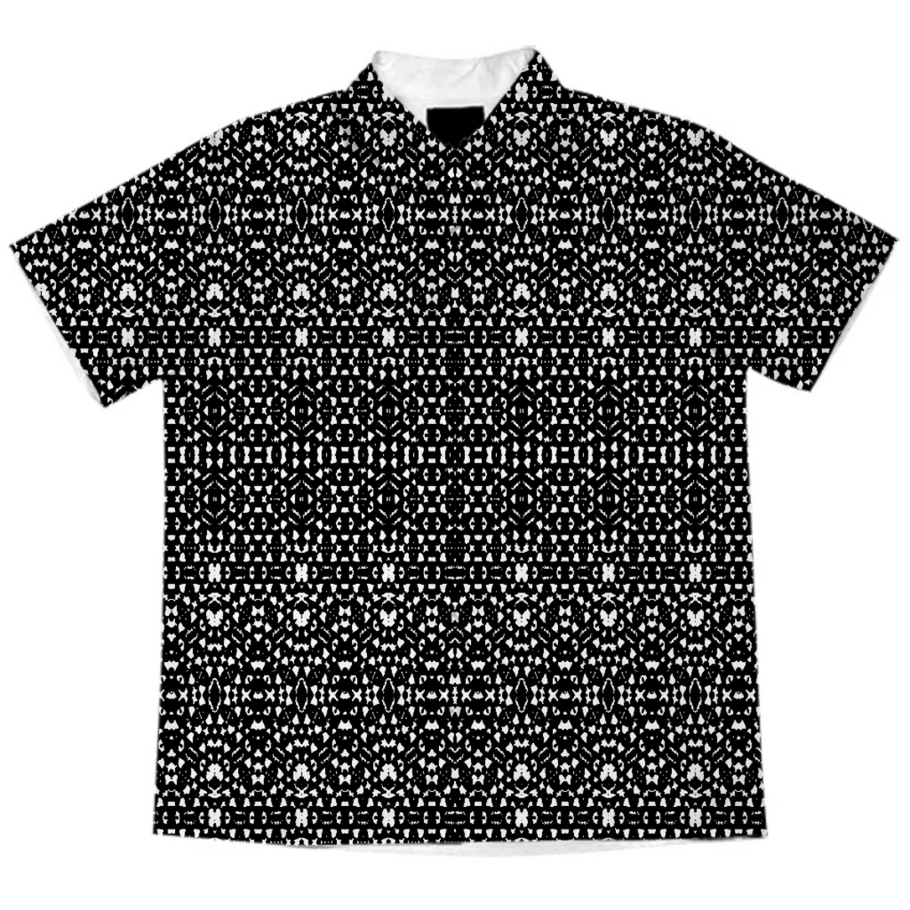 Black and White Ethnic Print