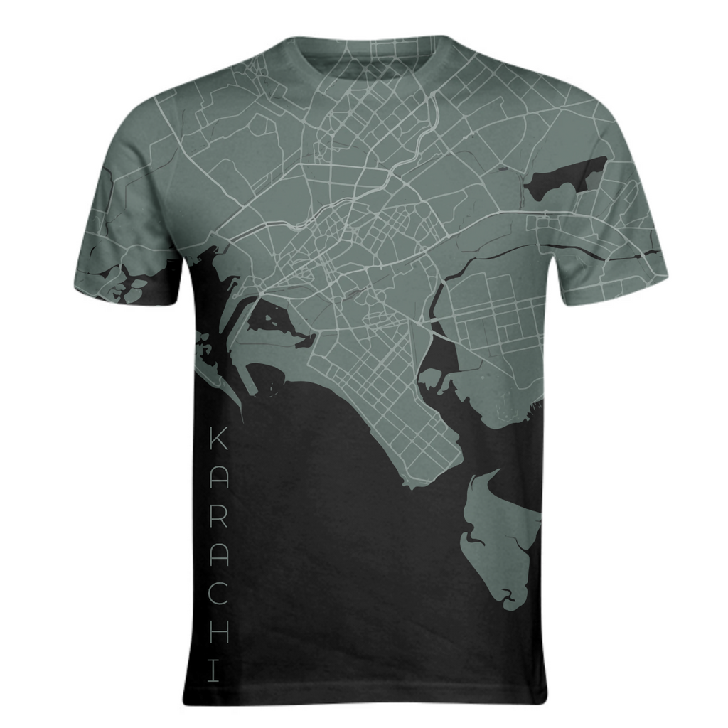 Karachi Green on Black