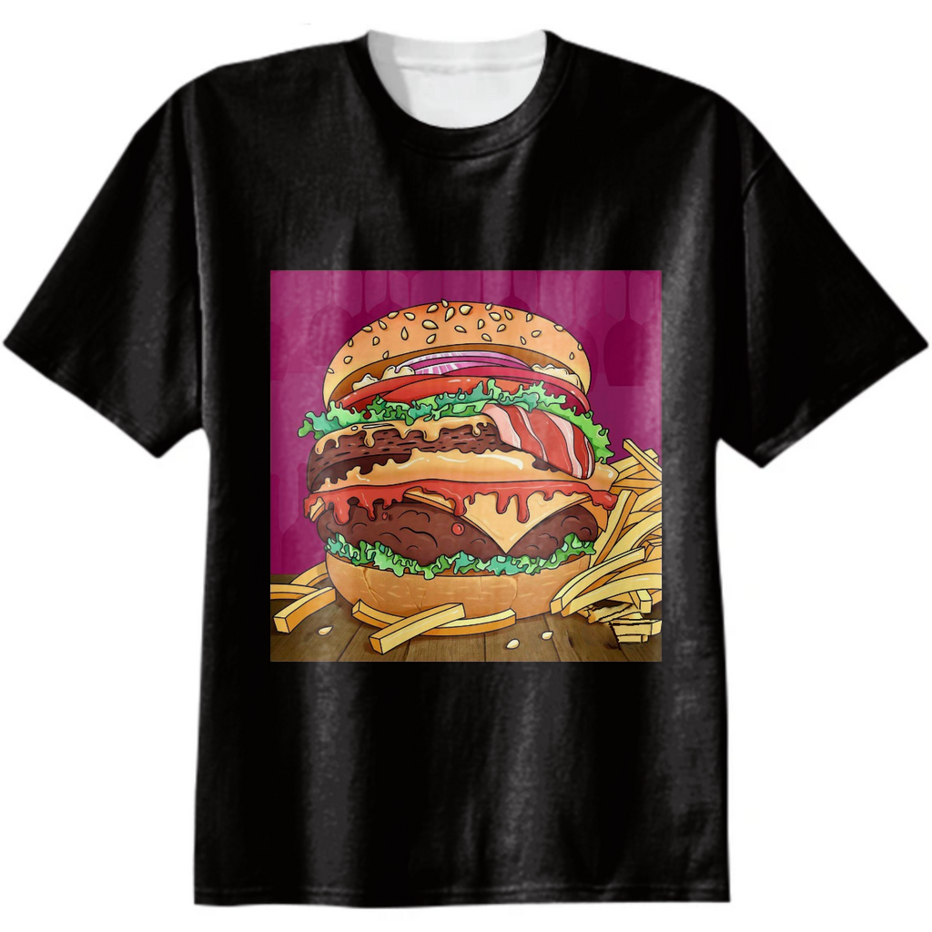 The Burgers and Fries Fanatic Art