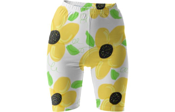 Bike Shorts In Citrus Floral