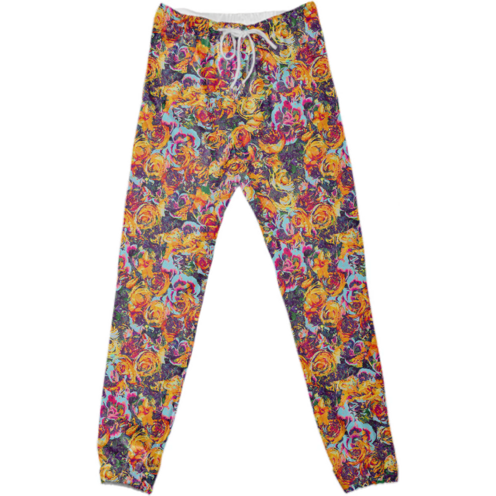Orange Painted Joggers