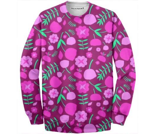 Let the Florals COTTON SWEATSHIRT