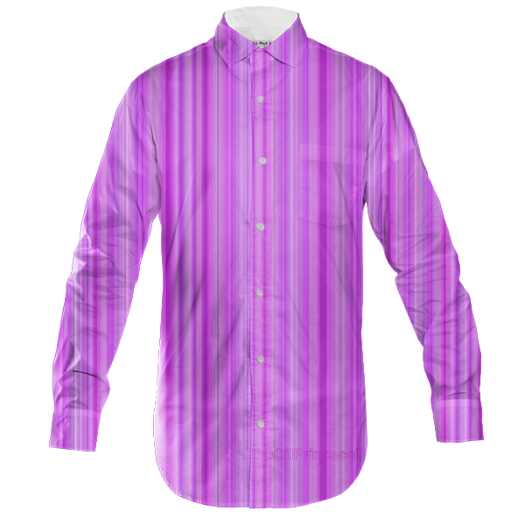 Purple Stripes Men’s Dress Shirts!
