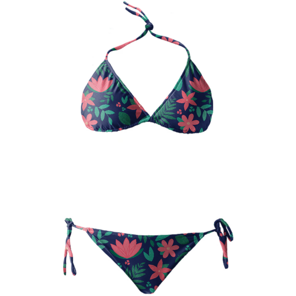 Lotus Pattern with Topical Leaves