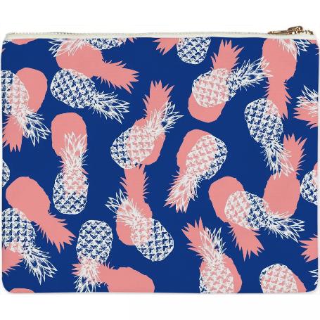 Blue Pattern Pineapple