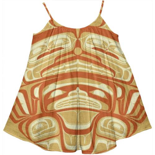 Orange Tootah Tent dress