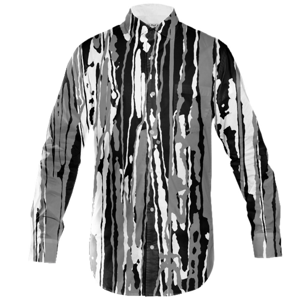 Black White and Grey Abstract Print