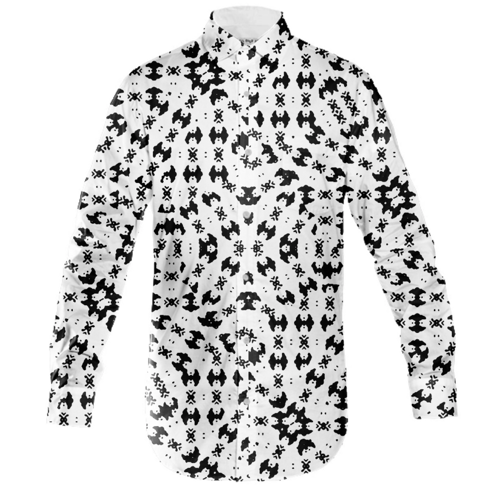 Black and White Ethnic Print