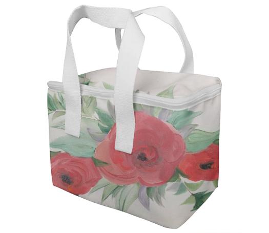 Coral Rose Girls Lunch bag