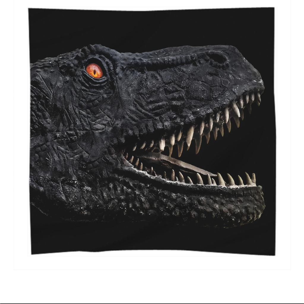 Trex Dinosaur Head Dark Poster