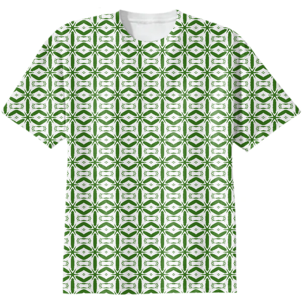 Green White Geometric