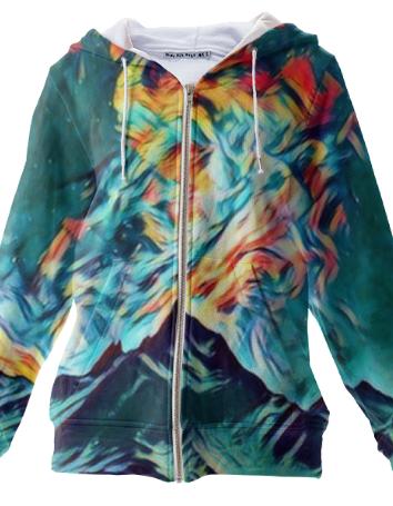 Mountain and the eather