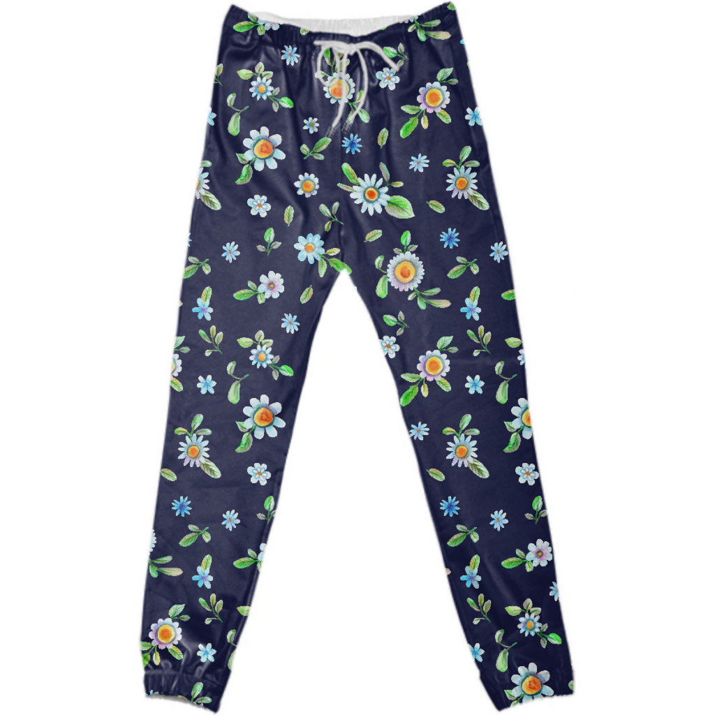 Floral navy daisies
