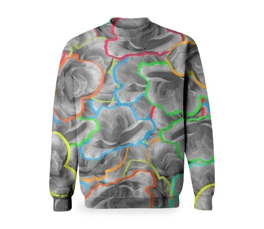 NEON FLORALS SWEATER