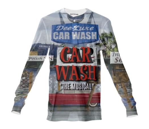 Car Wash The Musical Crew Neck Henley Shirt