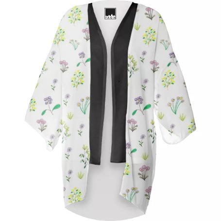 South of France Floral Kimono