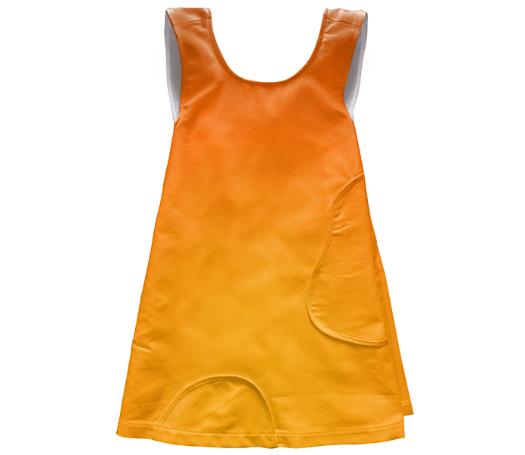 Copper Mustard Apron Dress