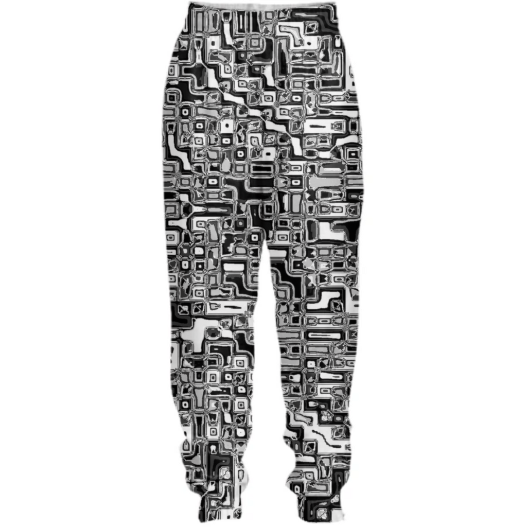 squared white black