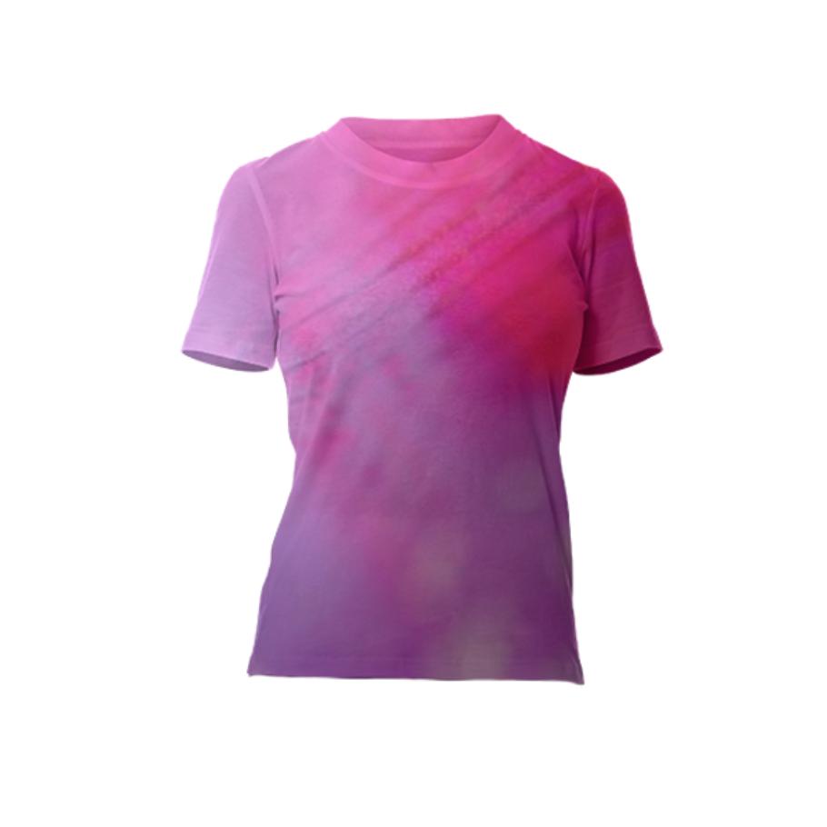 Luxury Babydoll tshirt Pink purple