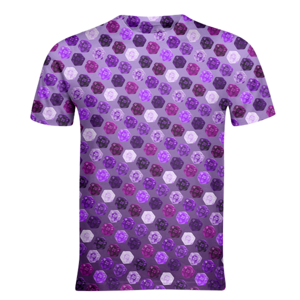 Purple variation nat20 dnd geometric