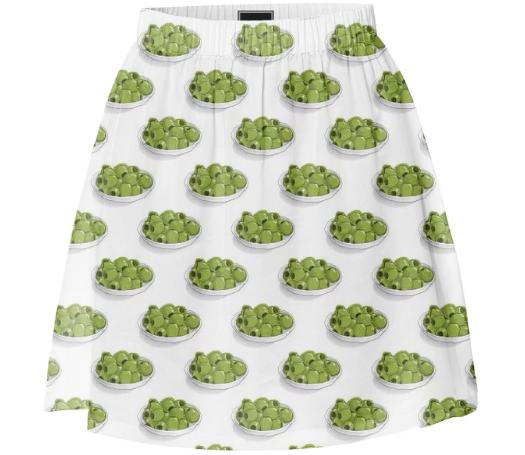 Green Olive Summer Skirt