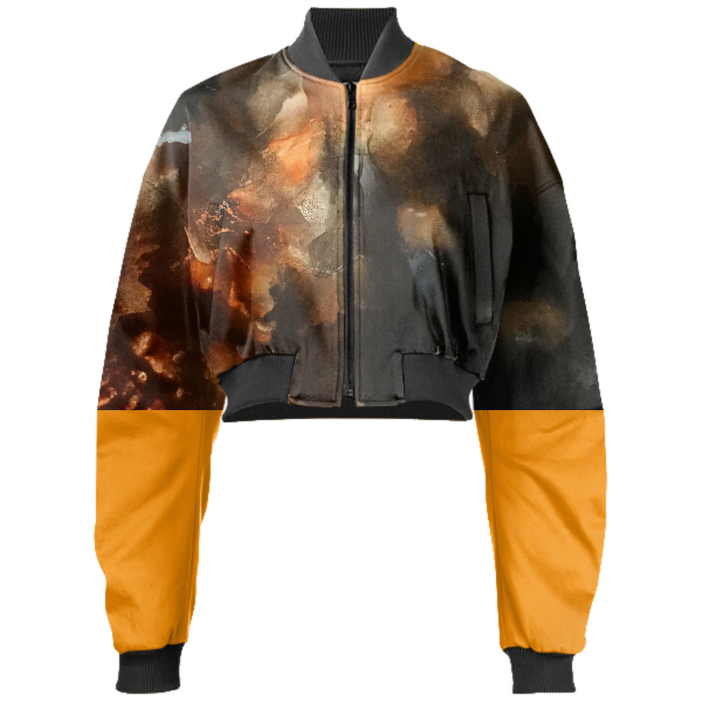 The Lion and the Lamb Cropped Bomber Jacket