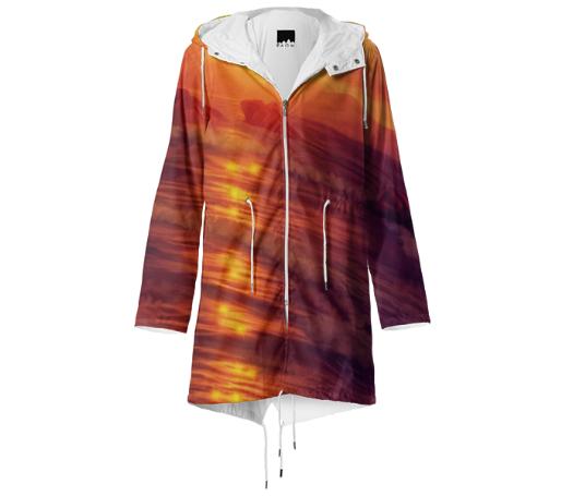 Purple sunset Raincoat