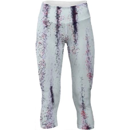 Salt and Red Pepper Chalk Womens Yoga Pants by LadyT Designs