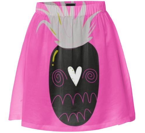 SUMMER GIRLS DESIGNERS SKIRT BLACK ANANAS
