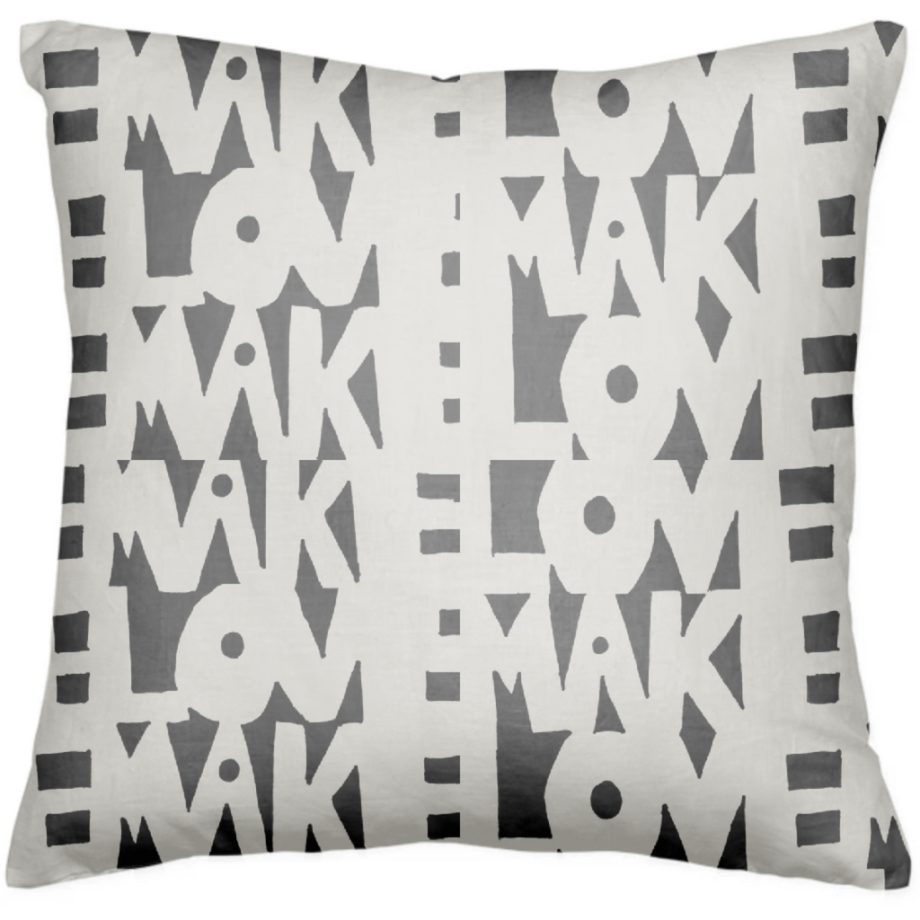 make love white pillow