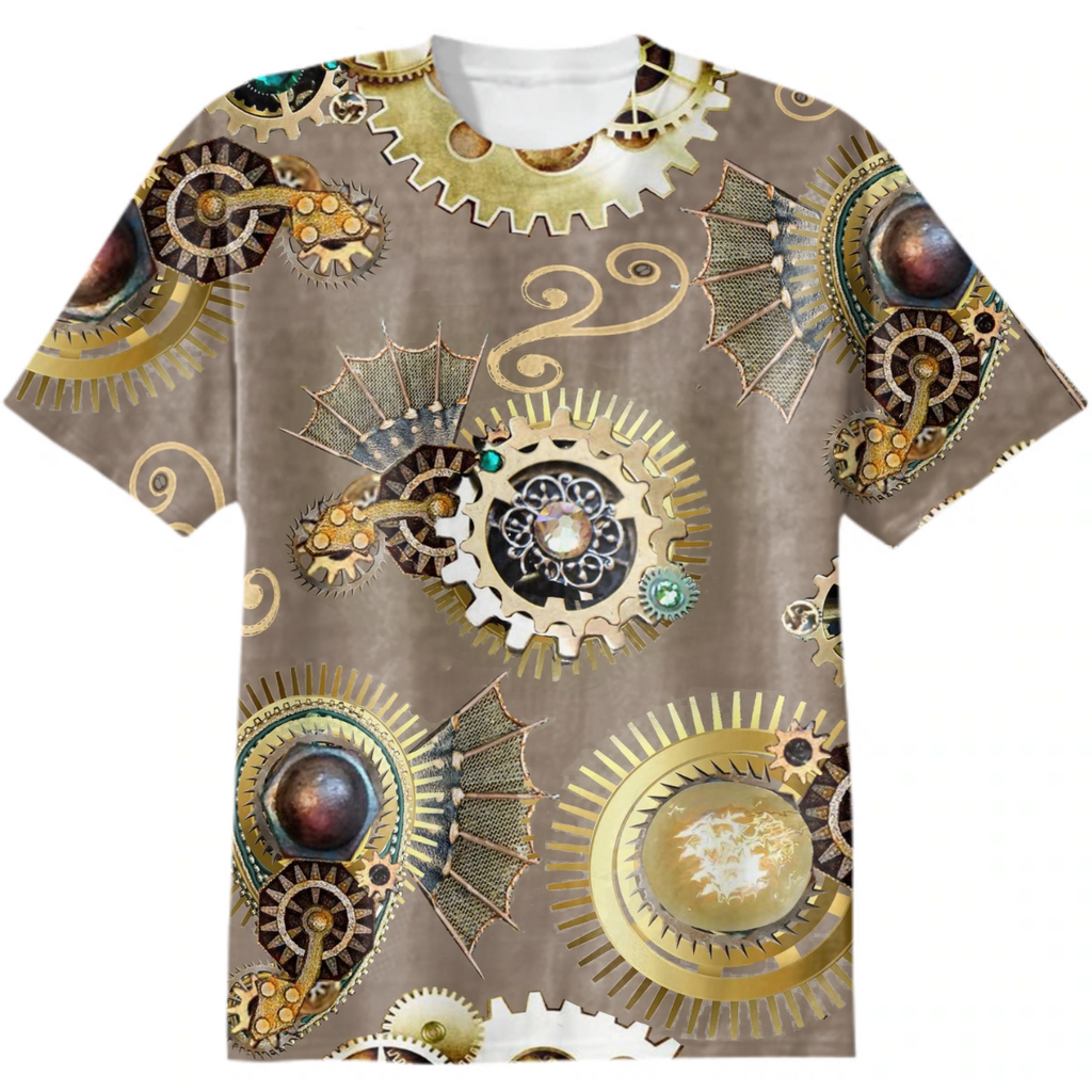 gear, lamp, steampunk, paisley, gold, sand background, trend  year