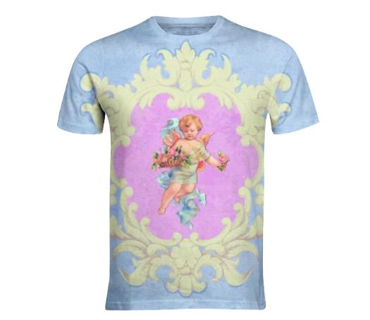 PINK BLUE CHERUB SHIRT