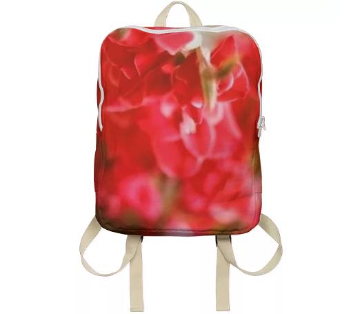 Red Flower Backpack