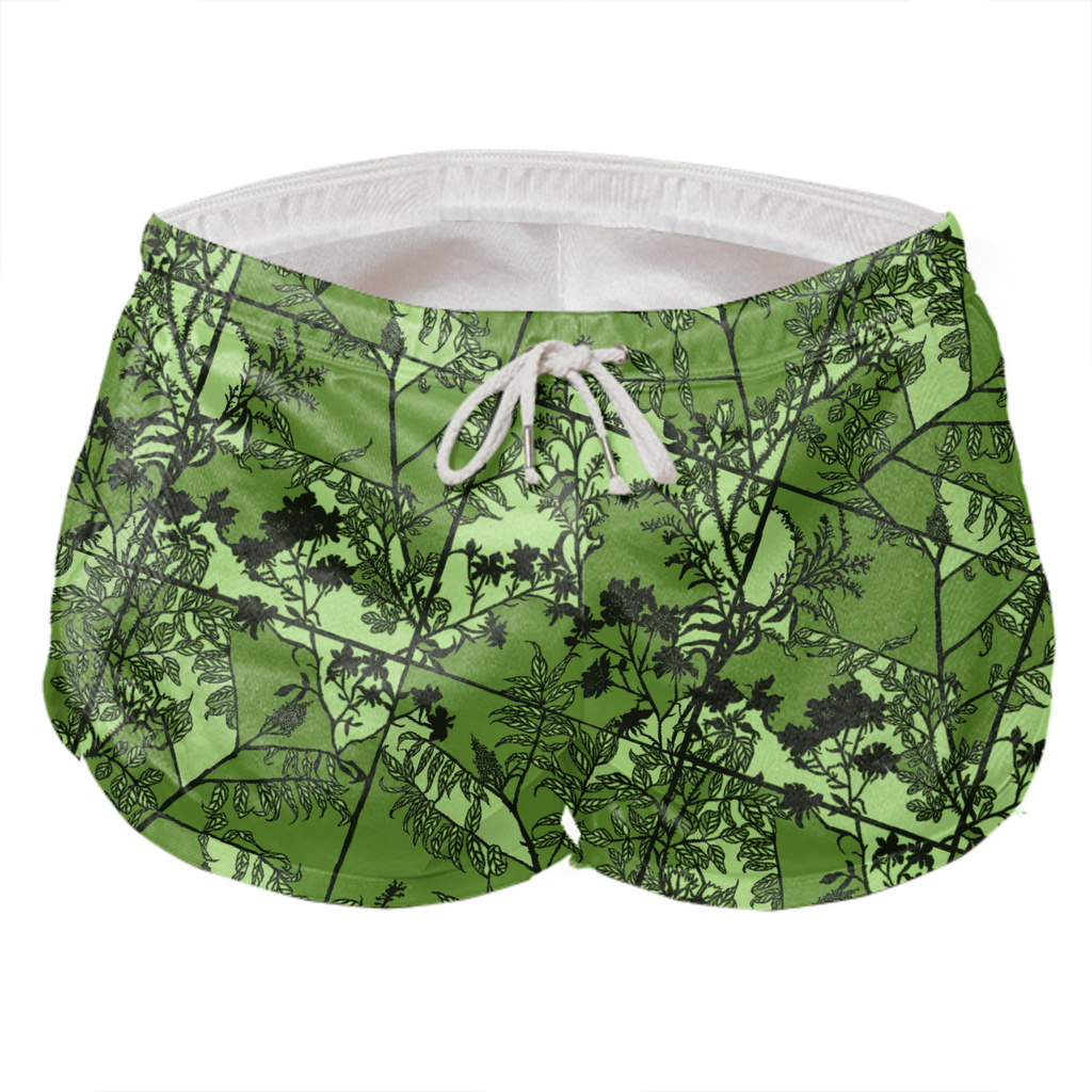 floral quadrant rick shorts