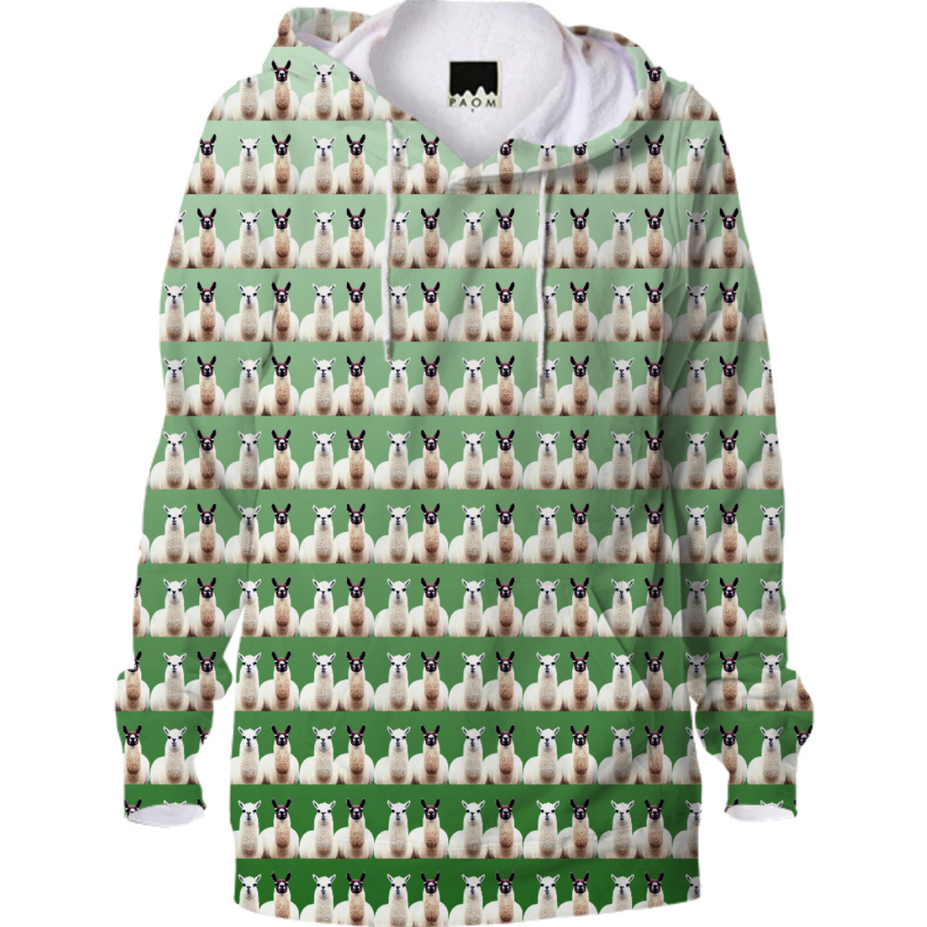 Llama Green Geometric