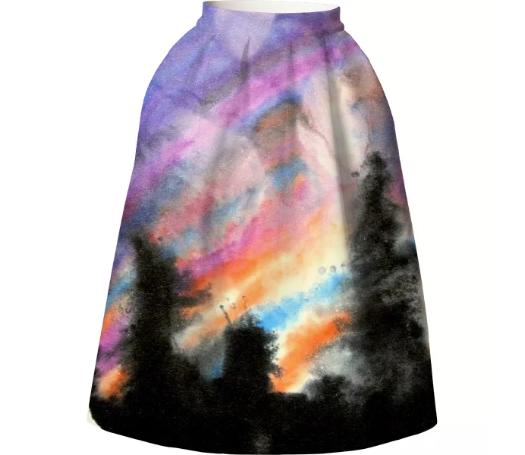 Nebulous Skyline Skirt