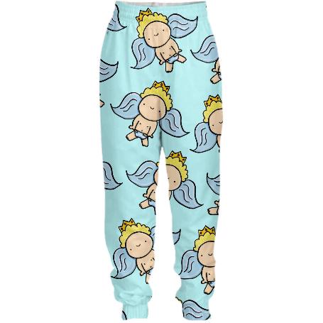I believe in angels by Lavinia fenton illustration tracksuit pants