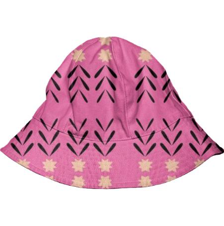 KIDS ART HAT PINK WITH ORNAMENTS