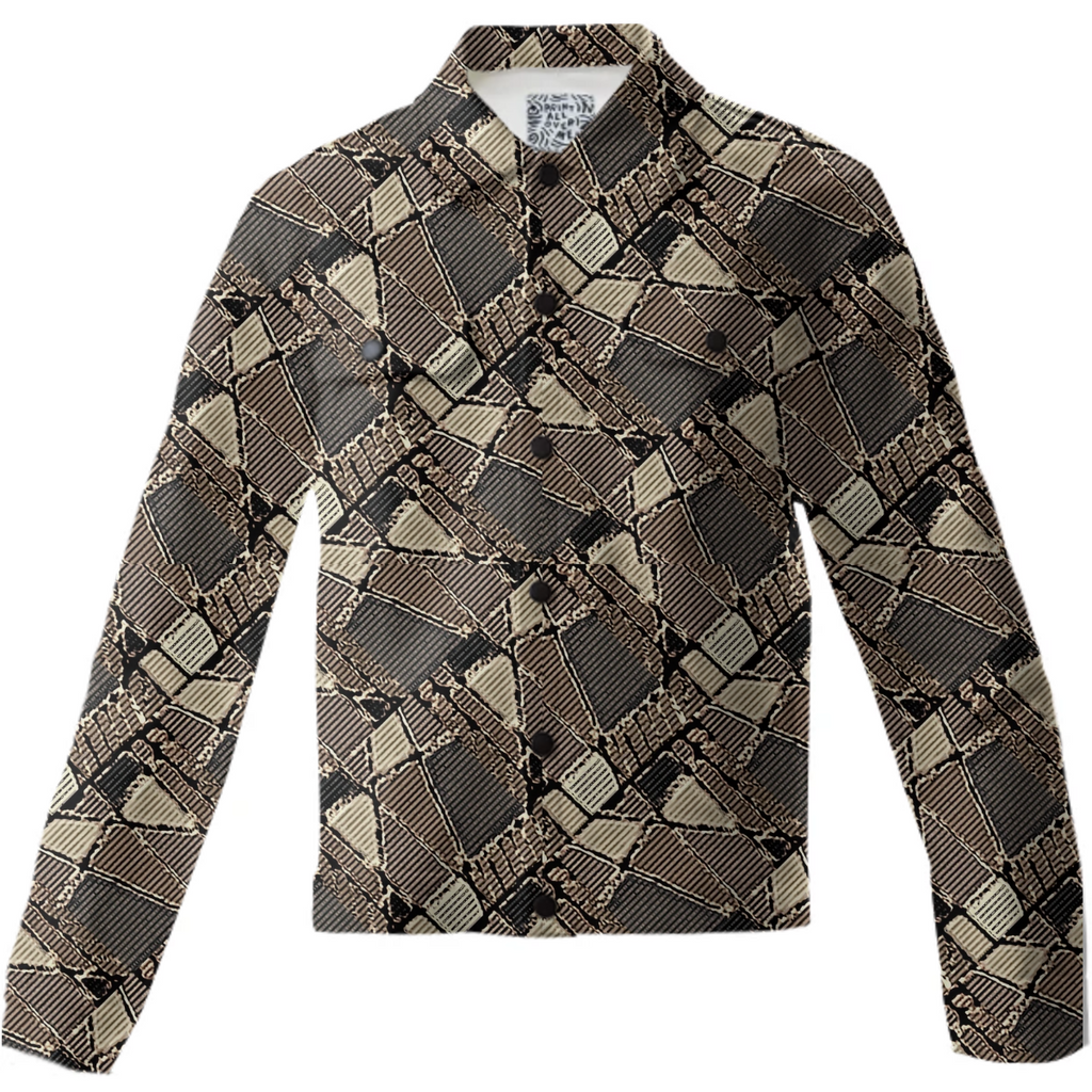Brown Geometric Camo Design