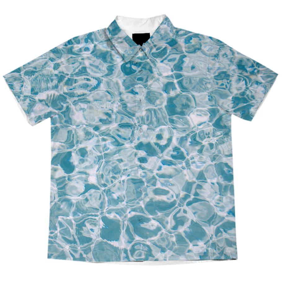 Women s Water print collared shirt