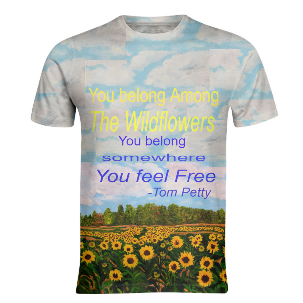 serenity amongst the sunflowers "SOMEWHERE YOU FEEL FREE"