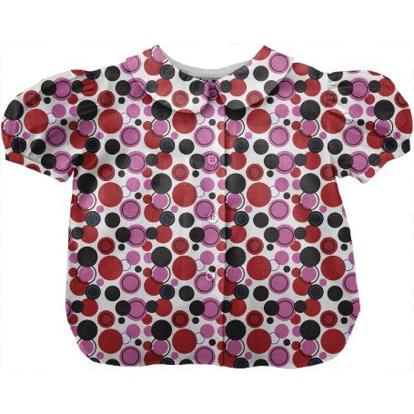 Cute Pink Red Blue Black Polka Dots