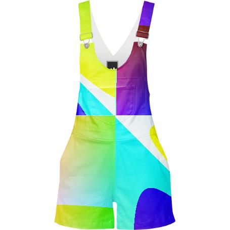 Abstract Geometry Overalls