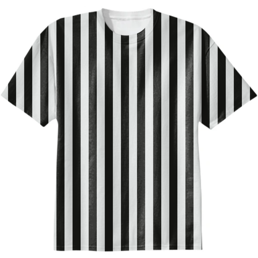 Black and White Striped Tee Shirt Lines Pattern