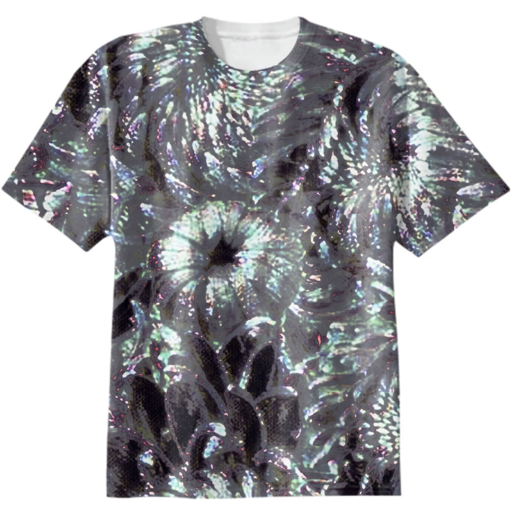 chrysanthemums, white, winter flowers, mother-of-pearl, feathers, frost pattern, iridescence, large flowers