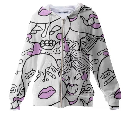 headassry on a hoodie