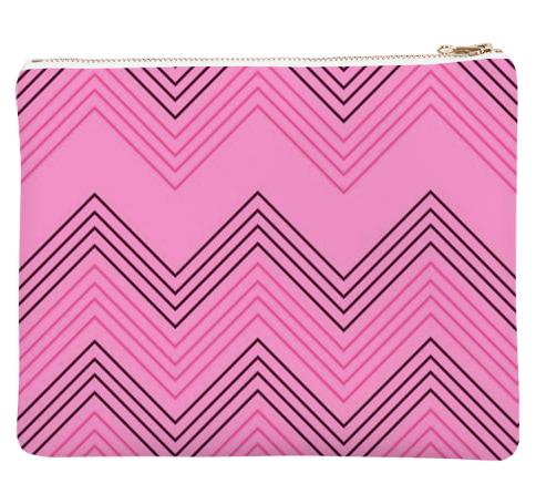 Pink bag with stripes