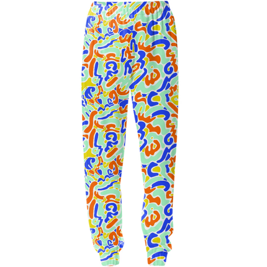 Blue Camo Swoosh Sweat Pants