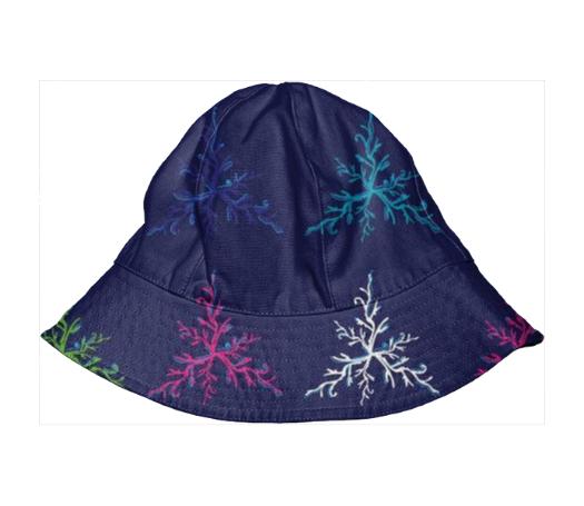 Designers blue hat Corals illustrated