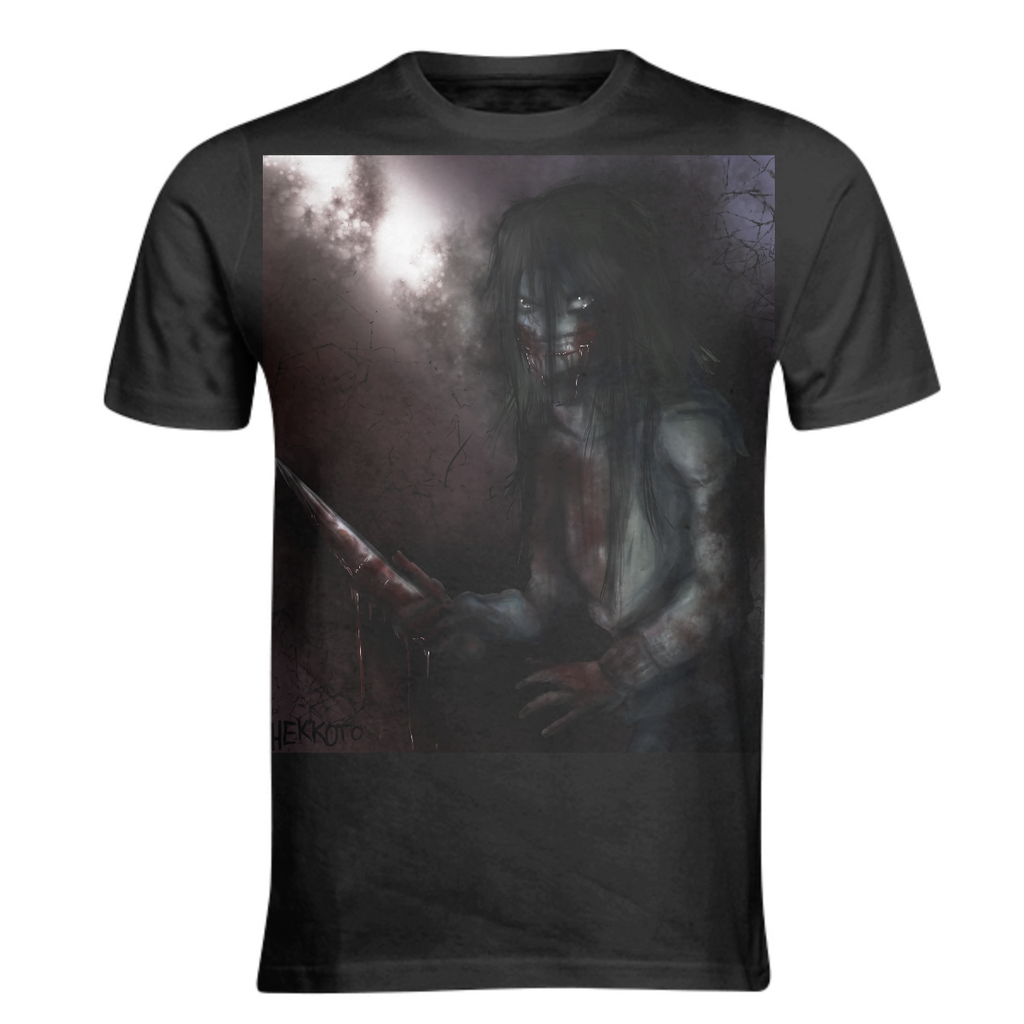 Jeff the killer creepypasta edgy dark horror serial killer shirt